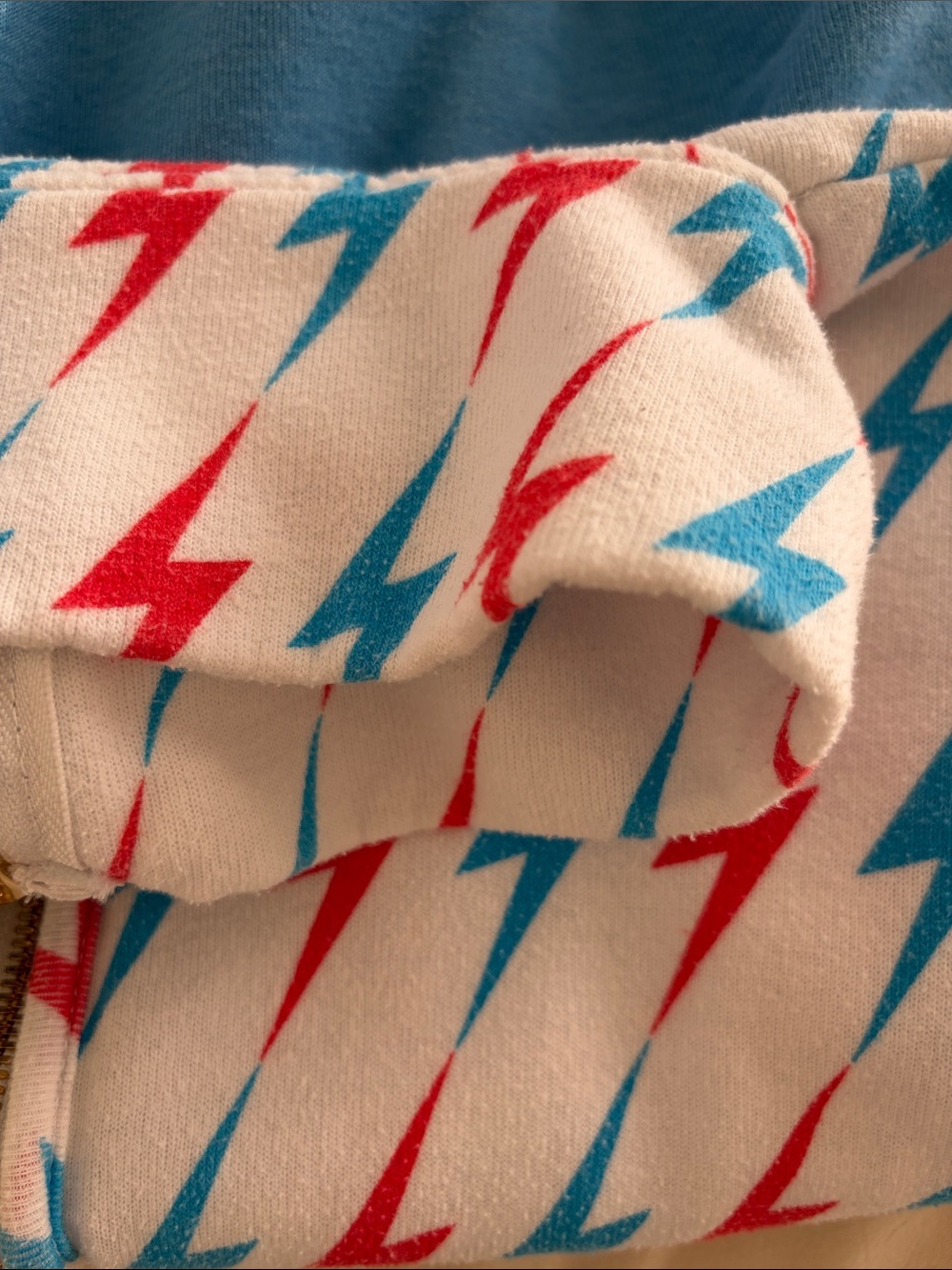 Rare Aviator nation size medium Palm Graphic Zip sweatshirt - Yellow/Blue/White - Picture 4 of 5